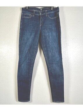 Gap 1969 True Skinny Womens Jeans Sz 6-8 29L Dark Wash Low Rise Denim Pants